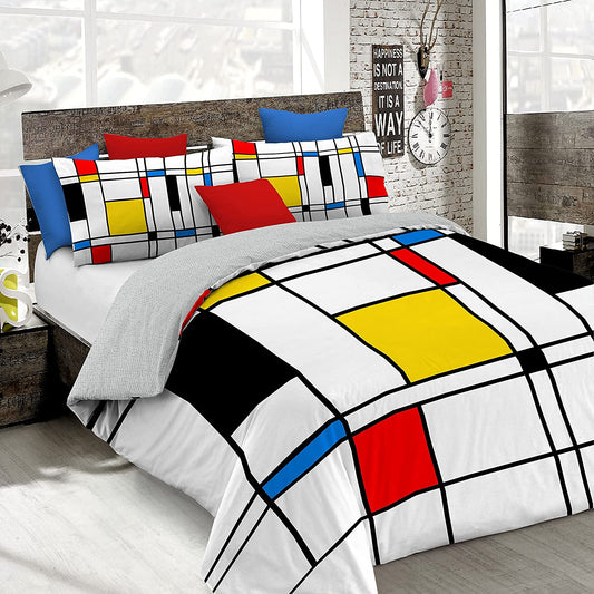 Copripiumino “MONDRIAN” (+2 federe) - BIONDI HOME