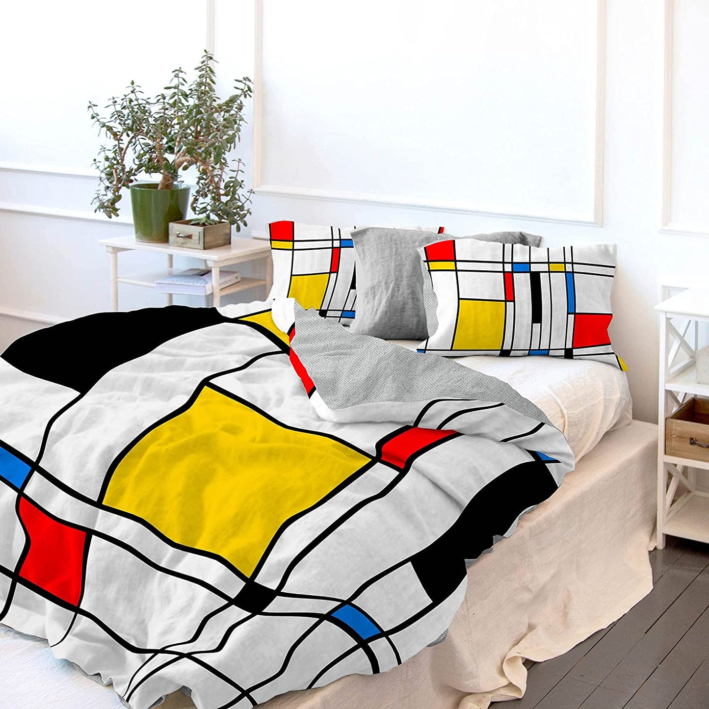 Copripiumino “MONDRIAN” (+2 federe) - BIONDI HOME