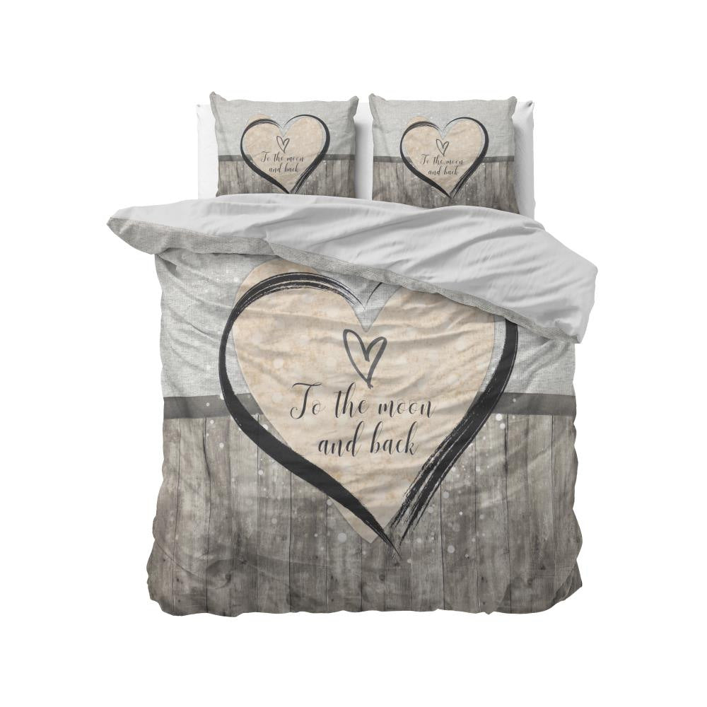 Copripiumino “CUORE WOOD” (+2 federe decorative) - BIONDI HOME